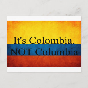 Postal Es Colombia, NO Columbia