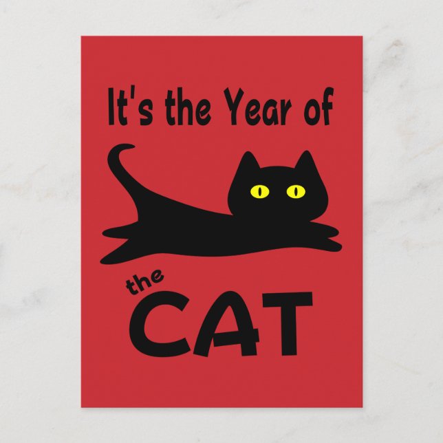 Postal Es el Año del GATO (Anverso)