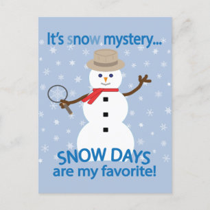 Postal Es el detective Snowman de now