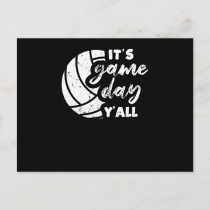 Postal Es el día del partido, todos divertidos jugadores 