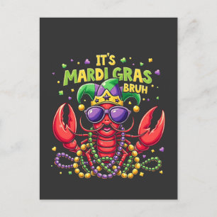 Postal Es el Mardi Gras Bruh Chrimp gracioso en Nueva Orl