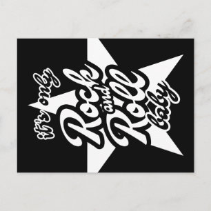 Postal Es el único bebé rockero y rockero