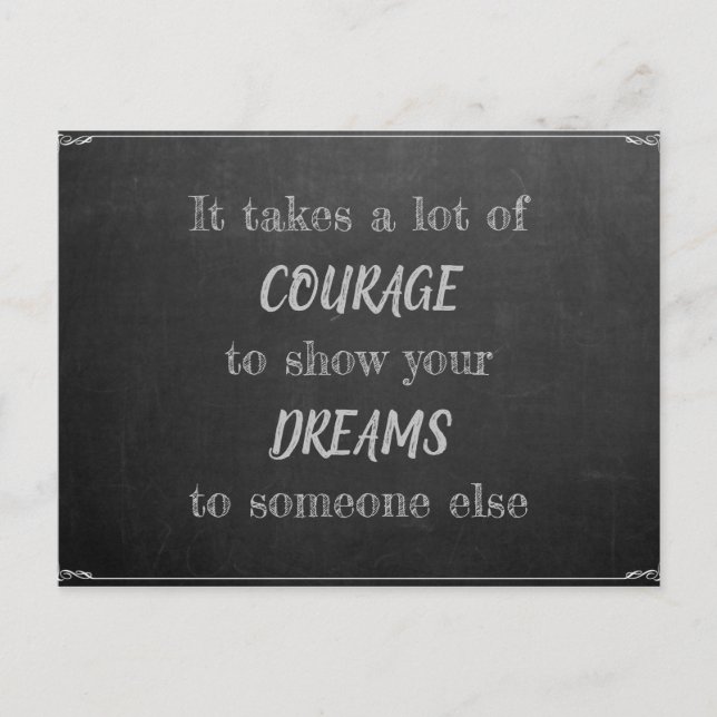 Postal Es erfordert Mut (Anverso)