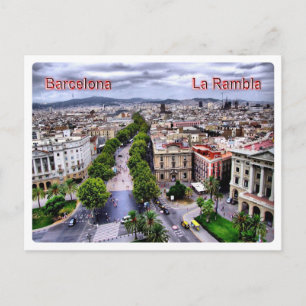 Postal ES Europa - España - Barcelona la Rambla -