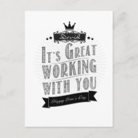 Es genial trabajar contigo, feliz Día del Jefe