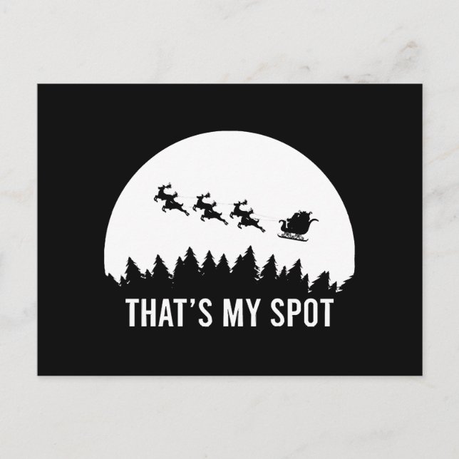 Postal Es gracioso que sea mi sesión de Navidad en Sleigh (Anverso)