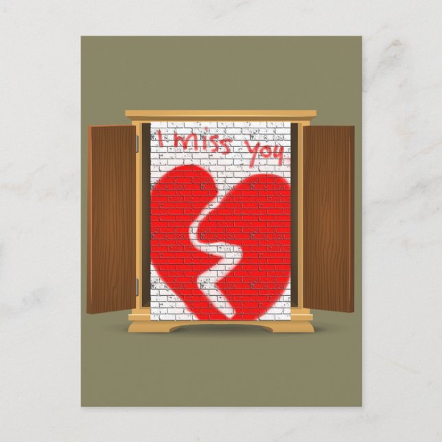 Postal Es gracioso que te extrañe el graffiti que sale de (Anverso)