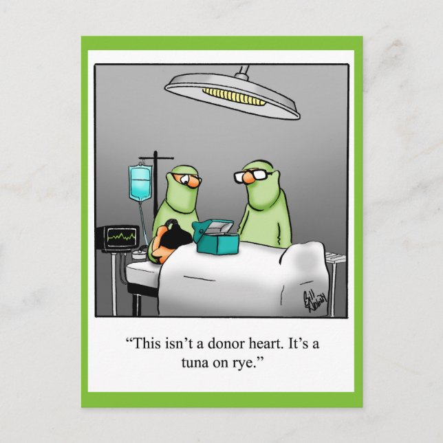 Postal Es Gracioso Salir Bien Con La Postcarta "Atún En R (Anverso)