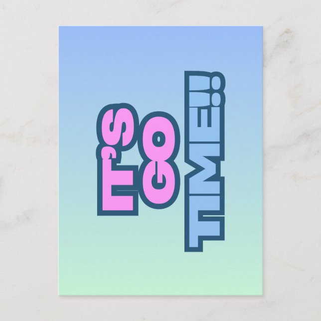 Postal Es hora de irse (Anverso)