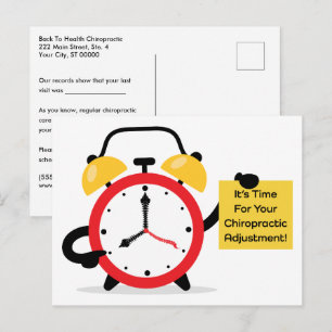 Postal Es hora de que haga un ajuste quiropráctico