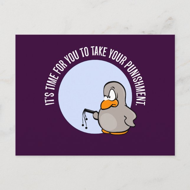 Postal Es hora de que te castiguen (Anverso)