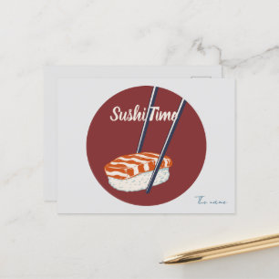 Postal Es hora de sushi, sushi