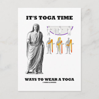 Postal Es hora de Toga de usar un togolo (instrucciones)
