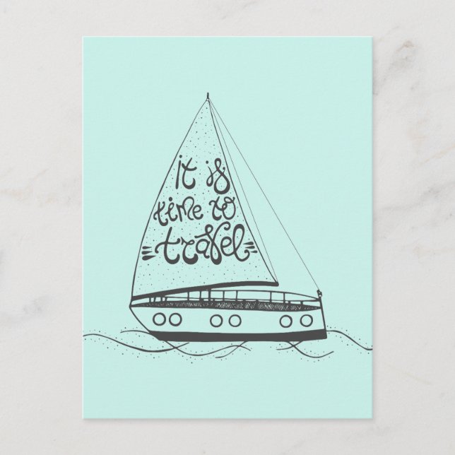 Postal Es Hora De Viajar (Anverso)