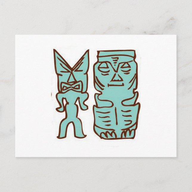 Postal ¡Es hora del Tiki! (Anverso)