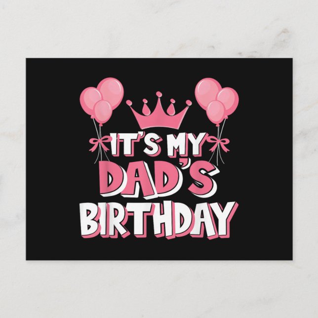 Postal Es la celebración del cumpleaños de mi papá (Anverso)