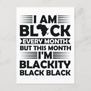 Postal Es la historia negra para mí melanin bruh sista