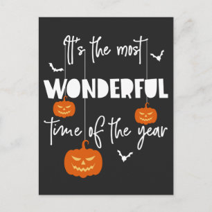 Postal Es la Hora más Maravillosa del Año Calabaza