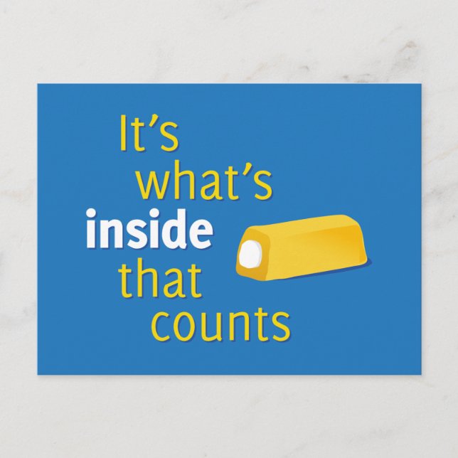 Postal Es lo que cuenta el interior (Anverso)