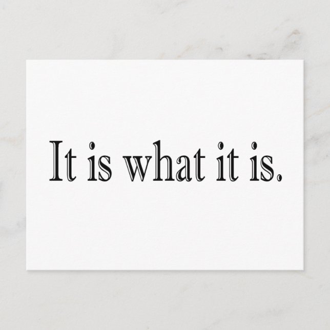 Postal Es Lo Que Es (Anverso)