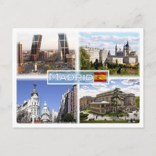 Postal ES Madrid - Puerta de Europa - plaza de Castilla -
