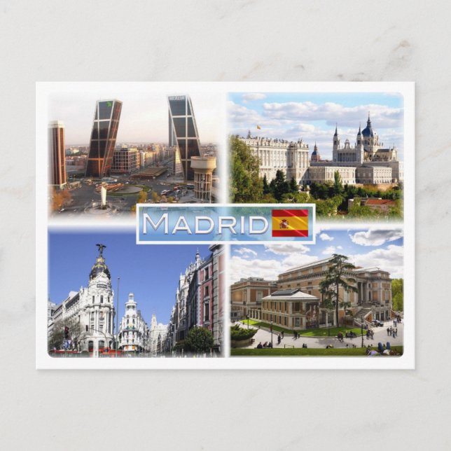 Postal ES Madrid - Puerta de Europa - plaza de Castilla - (Anverso)