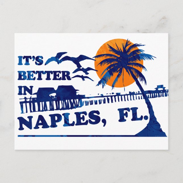 Postal es mejor en NÁPOLES, la Florida (Anverso)