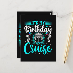 Postal Es mi crucero de cumpleaños - Cumpleaños de vacaci