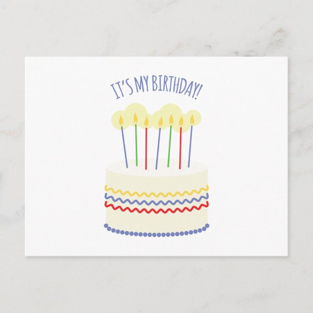 Postal Es mi cumpleaños (Anverso)