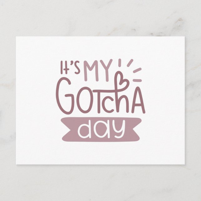Postal Es mi día de la gotcha (Anverso)