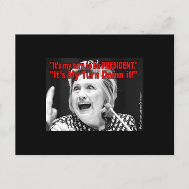 Postal ¡Es mi turno! (Anverso)