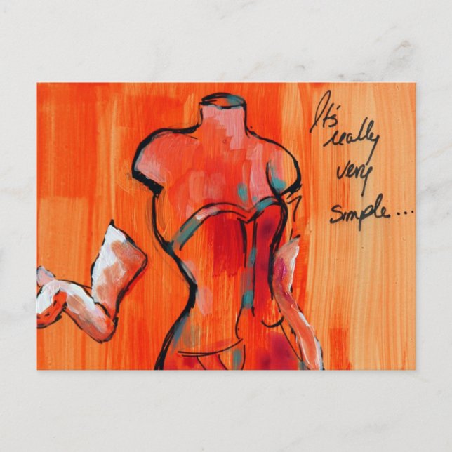 Postal Es muy simple (Anverso)