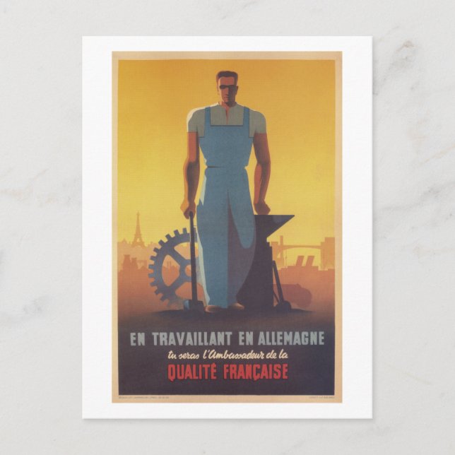 Postal Es nuestra bandera. Pelea por eso. Poste de Work_P (Anverso)