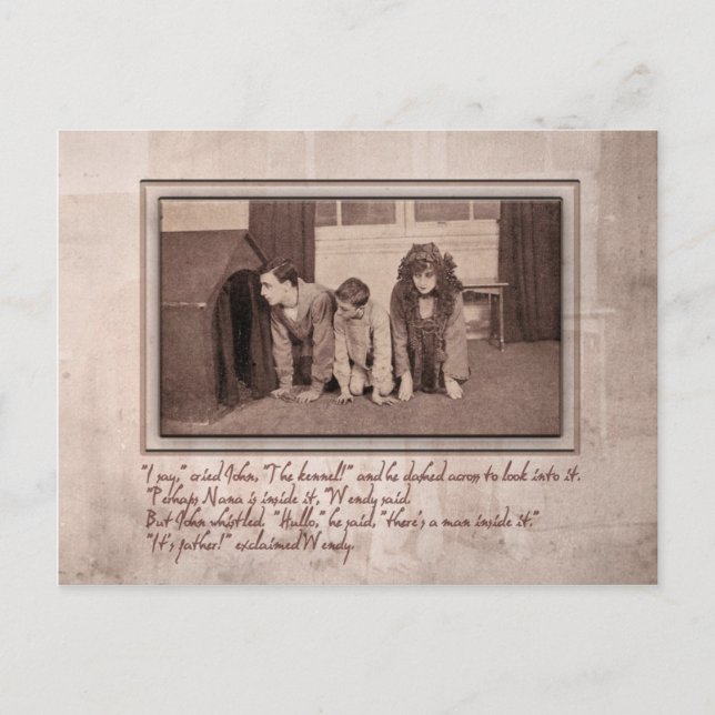 Postal Es padre, exclamó Wendy (Anverso)