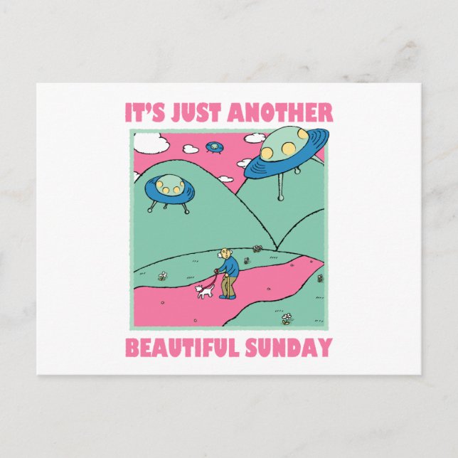 Postal Es sólo otro domingo hermoso (Anverso)