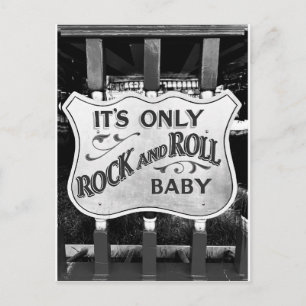 Postal 'Es sólo rock and roll, bebé'