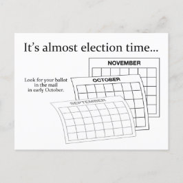Postal Es tiempo de elecciones generales en California — 