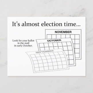 Postal Es tiempo de elecciones generales en California —