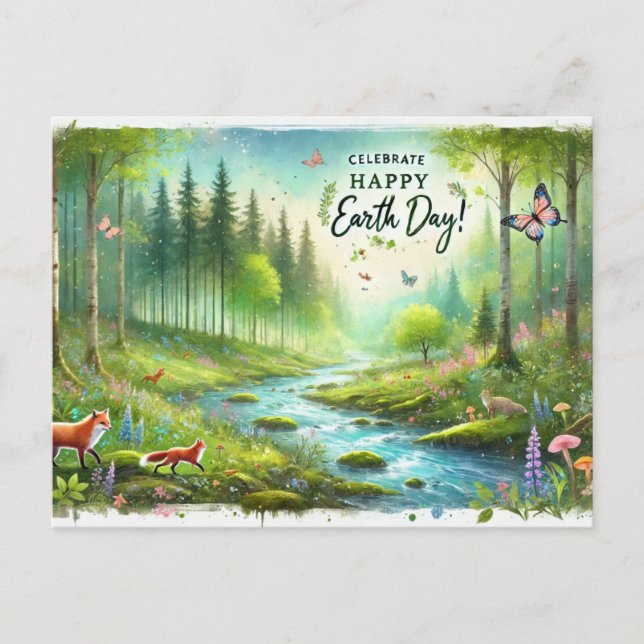 Postal es tu Día de la Tierra el 22 de abril (Anverso)