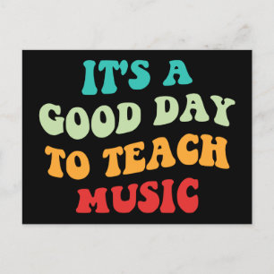 Postal Es Un Buen Día Para Enseñar Música I