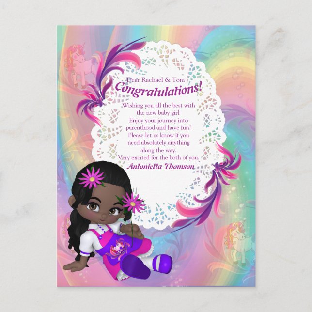 Postal Es un Chica - Un cortijo (Anverso)