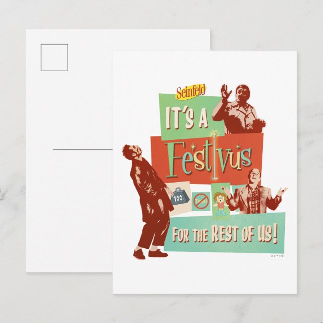 Postal Es un Festivus para el resto de nosotros (Anverso / Reverso)