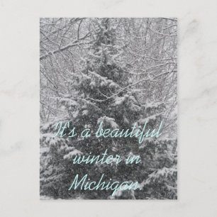 Postal Es un hermoso invierno en Michigan