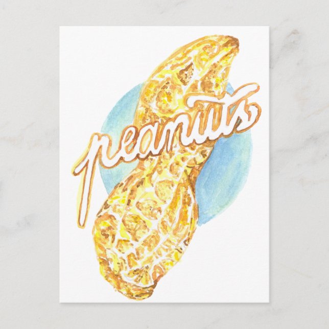 Postal Es un maní (Anverso)