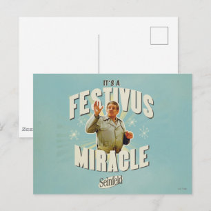 Postal Es un Milagro de Festivus