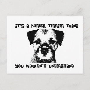 Postal Es una cosa de Frontera Terrier ...