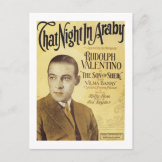 Postal Esa noche en la portada del libro de canciones Ara
