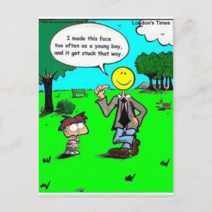 Postal Esas Caras Felices Regalos y Camisetas de Dibujos 
