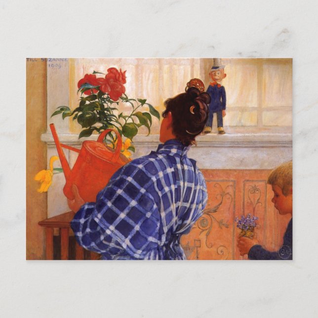 Postal Esbjorn Brings Karin Violets (Anverso)