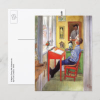 Esbjorn haciendo sus deberes de Carl Larsson